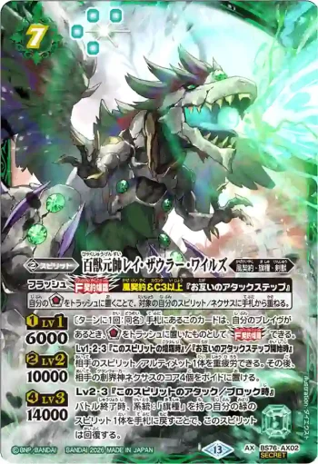 (異畫)BS76-AX02 AX 百獣元帥レイ・ザウラー・ワイルズ(BS76收錄/2026年度版)