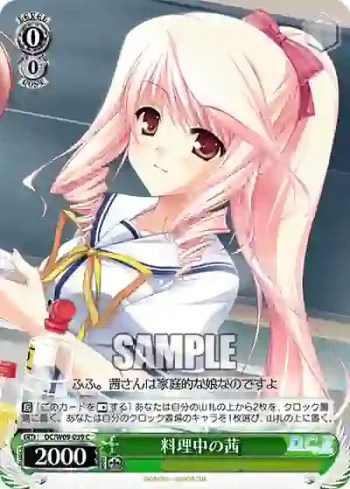 DC/W09-039 C 料理中の茜