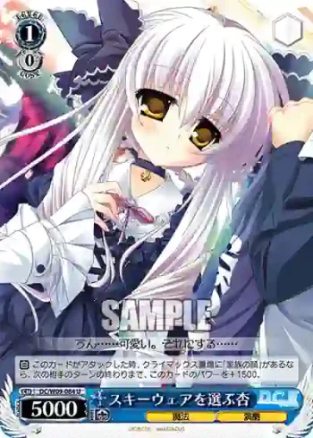 DC/W09-084 U スキーウェアを選ぶ杏