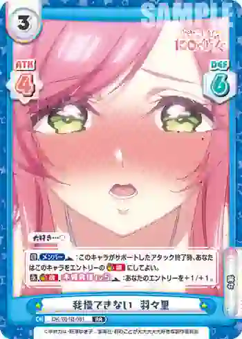 DK/001B-081 RR 我慢できない  羽々里