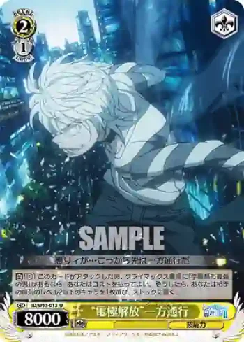 ID/W13-013 U “電極解放”一方通行