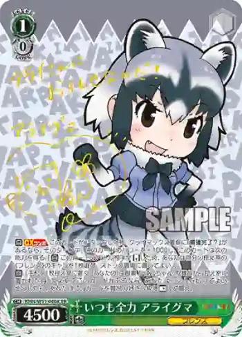 KMN/W51-040X XR いつも全力 アライグマ