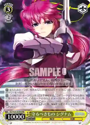 N2/W25-002R RRR 守るべきもの シグナム