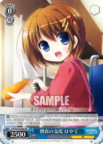 N2/W25-059S SR 朝食の支度 はやて