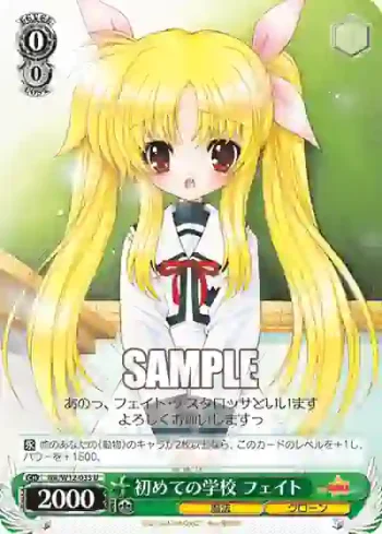 NA/W12-033 U 初めての学校 フェイト