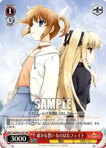 NA/W12-107 PR 確かな想い なのは＆フェイト