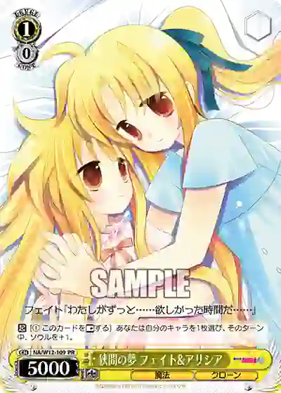 na_w12_109 NA/W12-109 PR 狭間の夢 フェイト&アリシア