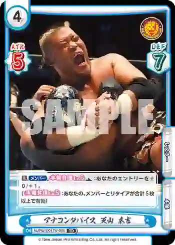 NJPW/001TV-005 TD アナコンダバイス 天山 広吉