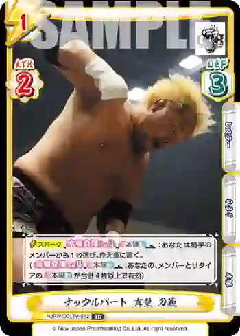 NJPW/001TV-012 TD ナックルパート 真壁 刀義