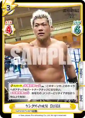 NJPW/001TV-067S TD+ リング外の攻防 SANADA
