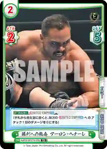 NJPW/001TV-078 TD 勝利への執念 アーロン・ヘナーレ