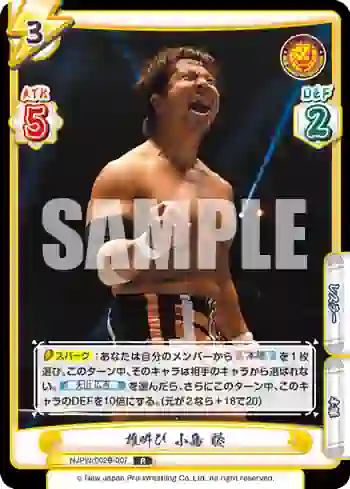 NJPW/002B-007 R 雄叫び 小島 聡