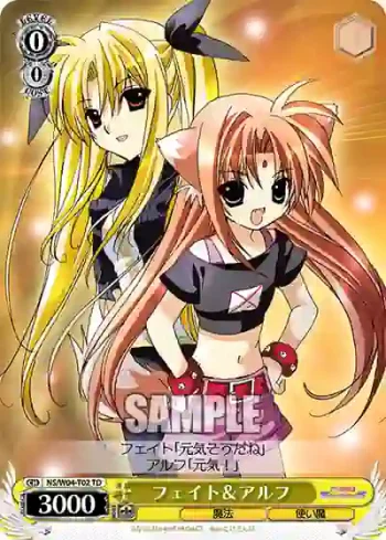 NS/W04-T02 TD フェイト＆アルフ