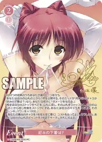 OS08/R08-P03S PR 好みの下着は？