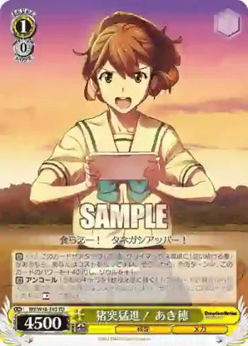 RN/W16-T03 TD 猪突猛進！ あき穂