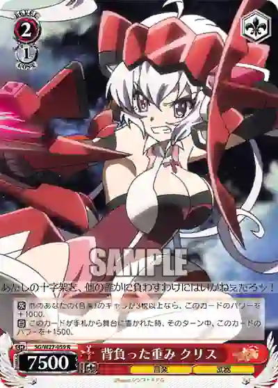 sg_w27_059 SG/W27-059 R 背負った重み クリス