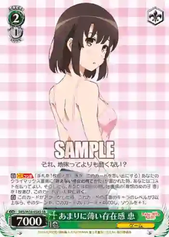 SHS/W56-038S SR あまりに薄い存在感 恵