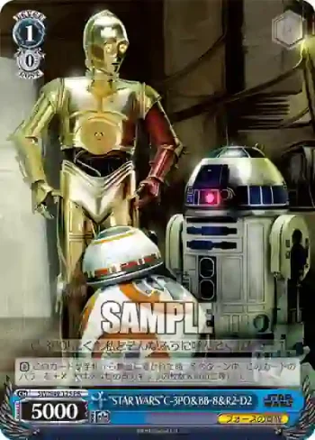 SW/S49-125 PR “STAR WARS”C-3PO＆BB‐8＆R2‐D2