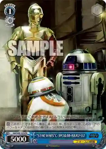 SW/S49-125_ PR “STAR WARS”C-3PO＆BB‐8＆R2‐D2