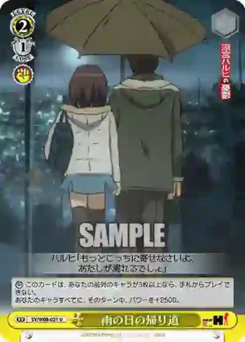 SY/W08-021 U 雨の日の帰り道