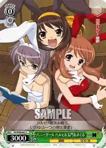 SY/W08-041 C バニーガール ハルヒ＆長門＆みくる