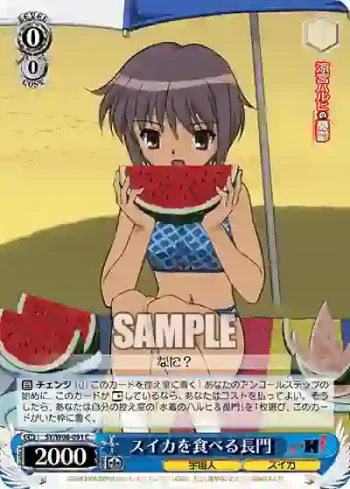 SY/W08-091 C スイカを食べる長門