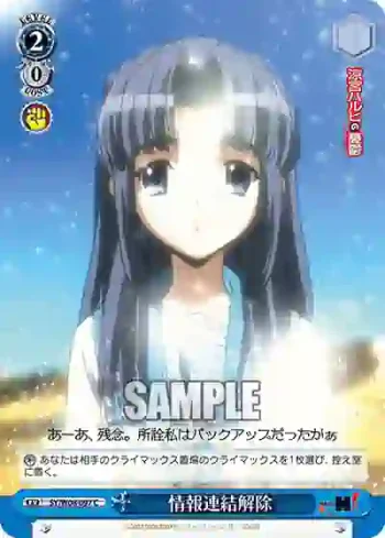 SY/W08-097 C 情報連結解除