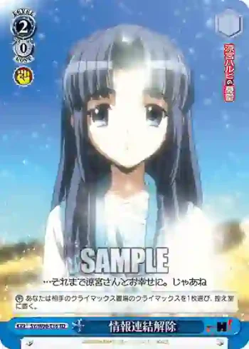 SY/W08-T16 TD 情報連結解除