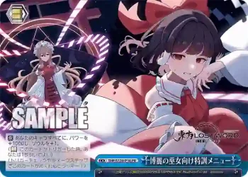 THP/S130-P16 PR 博麗の巫女向け特訓メニュー