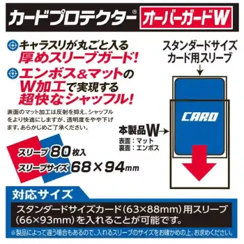 YANOMAN 卡套 特化 Over Guzard W 標準霧面&凹凸紋外層 -68x94mm-