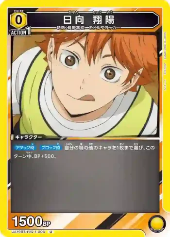 UA19BT/HIQ-1-006 U 日向 翔陽