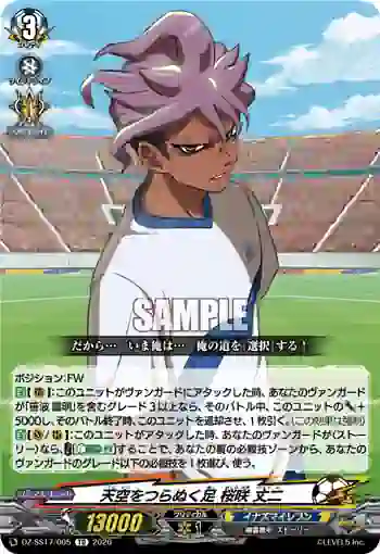 DZ-SS17/005 天空をつらぬく足 桜咲 丈二
