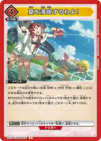 EX13BT/GIM-2-070 C 要好好享受夏天囉！