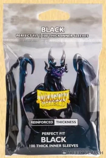[AT-13005]Dragon Shield 內層卡套 Black - Thick Inner Sleeves - Standard Size