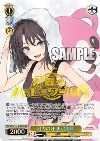 BD/WE42-019BDR  努力の汗 奥沢美咲
