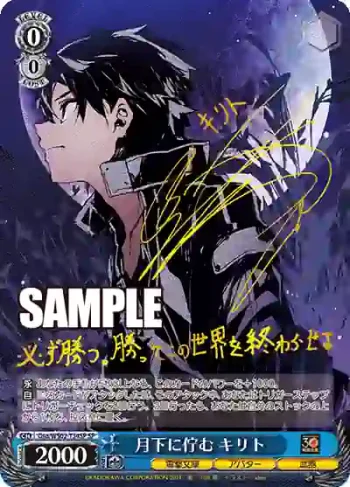 (簽名)Gso/WS02-T34SP SP 月下に佇む キリト