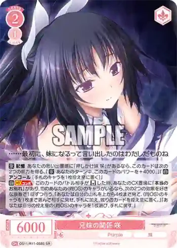 OS11/R11-058S SR 兄妹の関係 咲