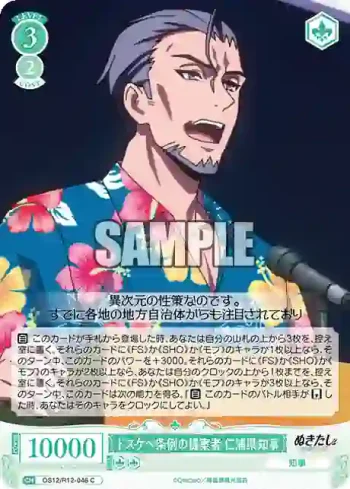 OS12/R12-046 C ドスケベ条例の提案者 仁浦県知事